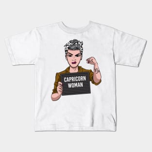 Capricorn Woman Kids T-Shirt